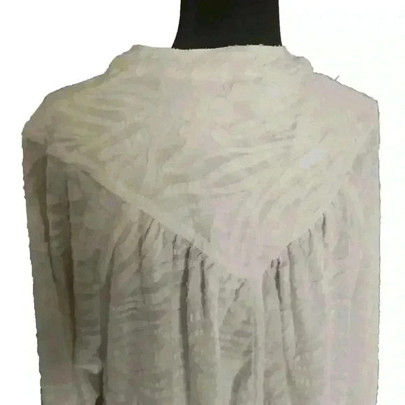 Free People Womens White Cant Stop Dreaming Oversized Blouse S - Picture 6 of 15